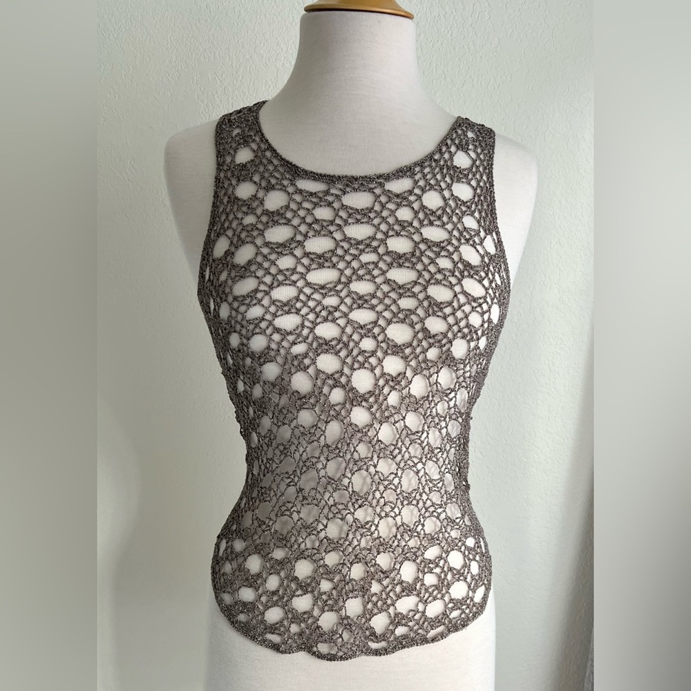 Eileen Fisher Crochet Top